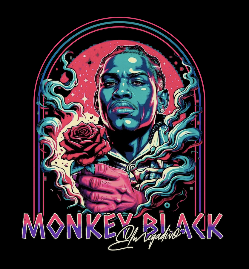 Monkey Black Unisex Hoodie