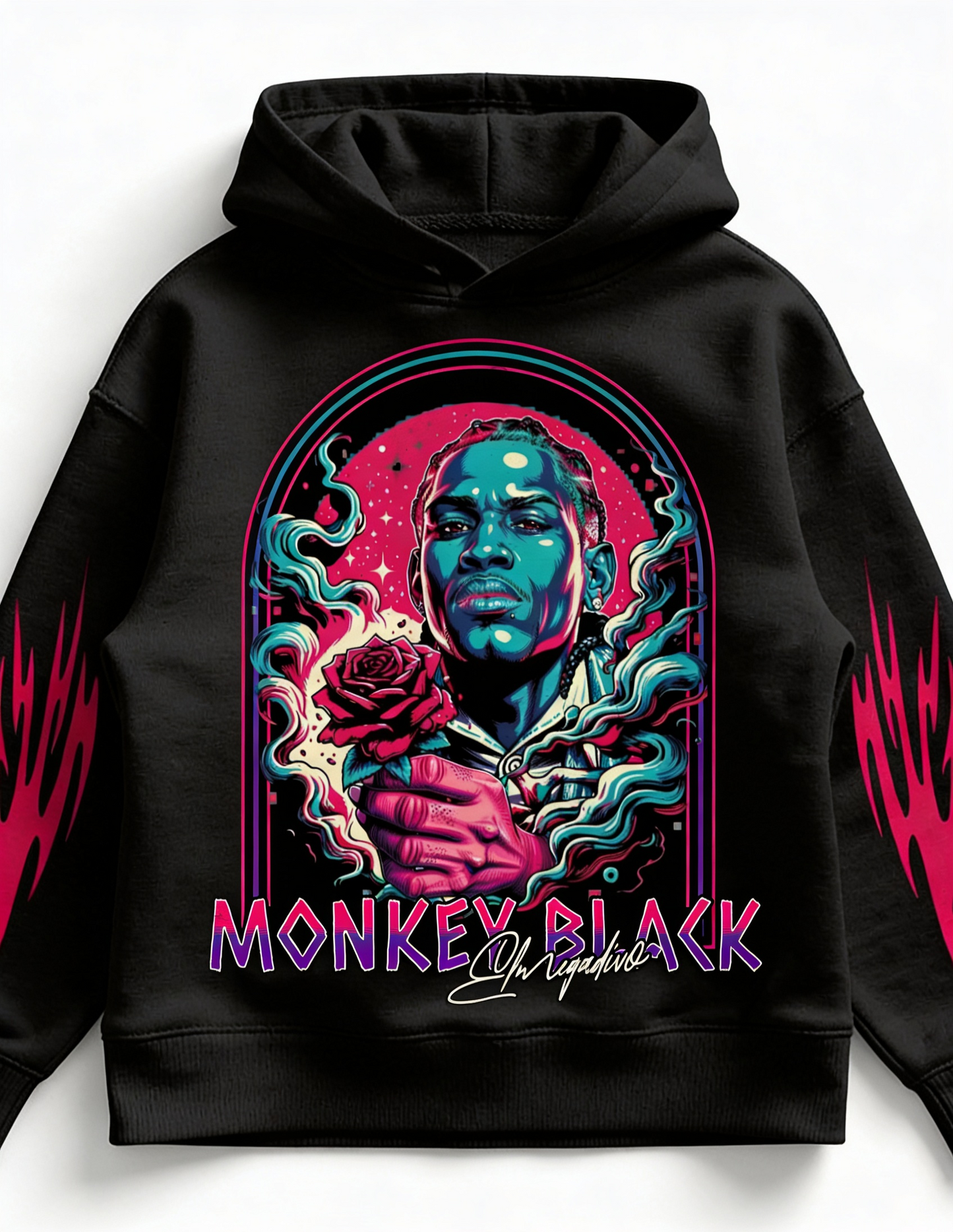 Monkey Black Unisex Hoodie