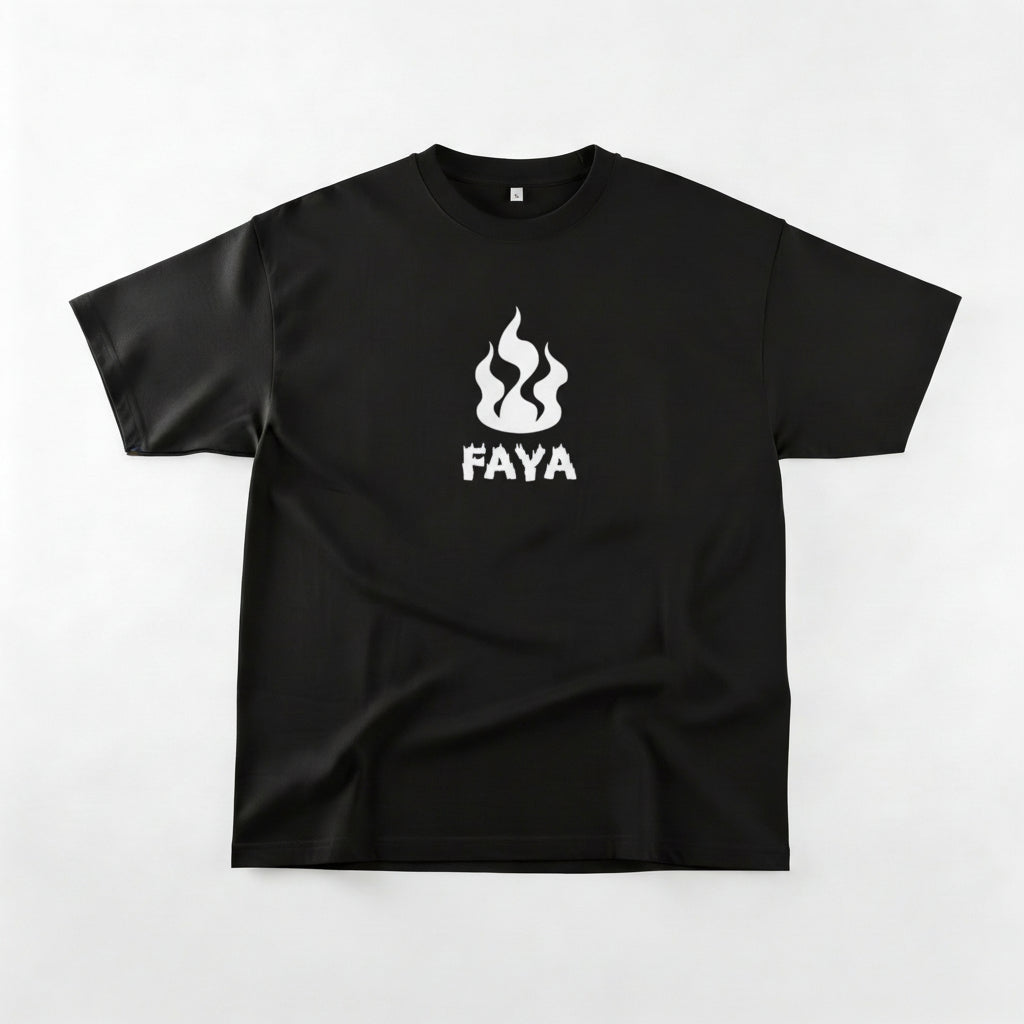 FAYA Oversized t-shirt Black