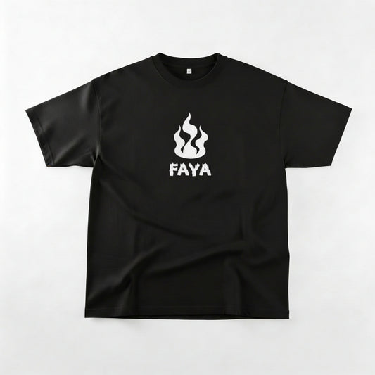 FAYA Oversized t-shirt Black